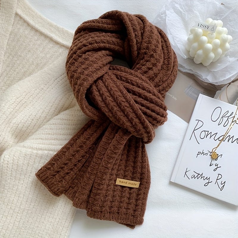 Men's Ribbed Knit Scarf | Long Length