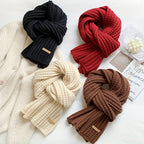 Men's Ribbed Knit Scarf | Long Length