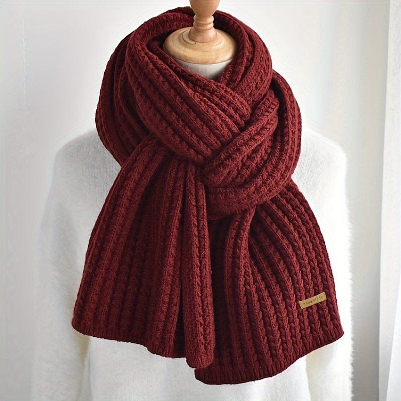 Men's Ribbed Knit Scarf | Long Length