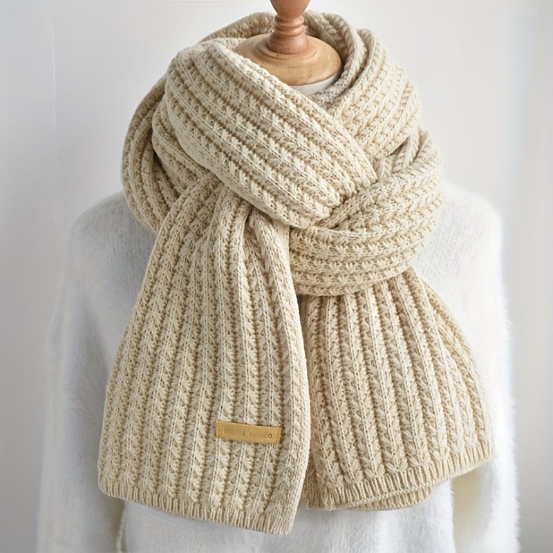 Men's Ribbed Knit Scarf | Long Length