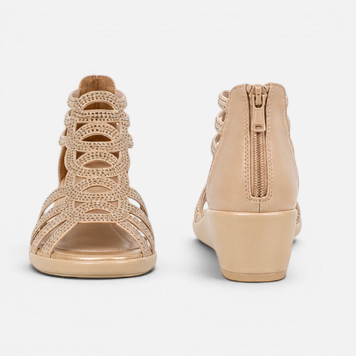 Women's Gladiator Wedge Sandals | Embellished Straps