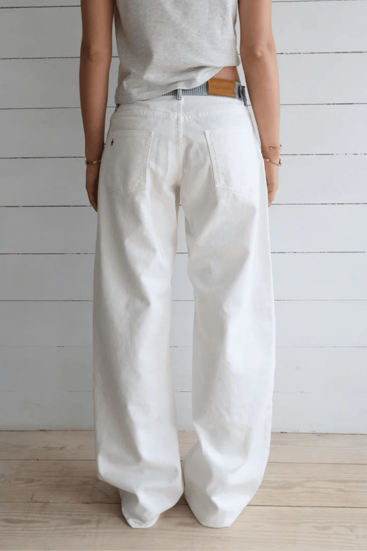 Women's Jeans | Relaxed-Fit Mid-Rise Waist Striped