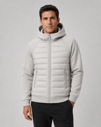 Men's Quilted Jacket | Hood & Zip Pockets