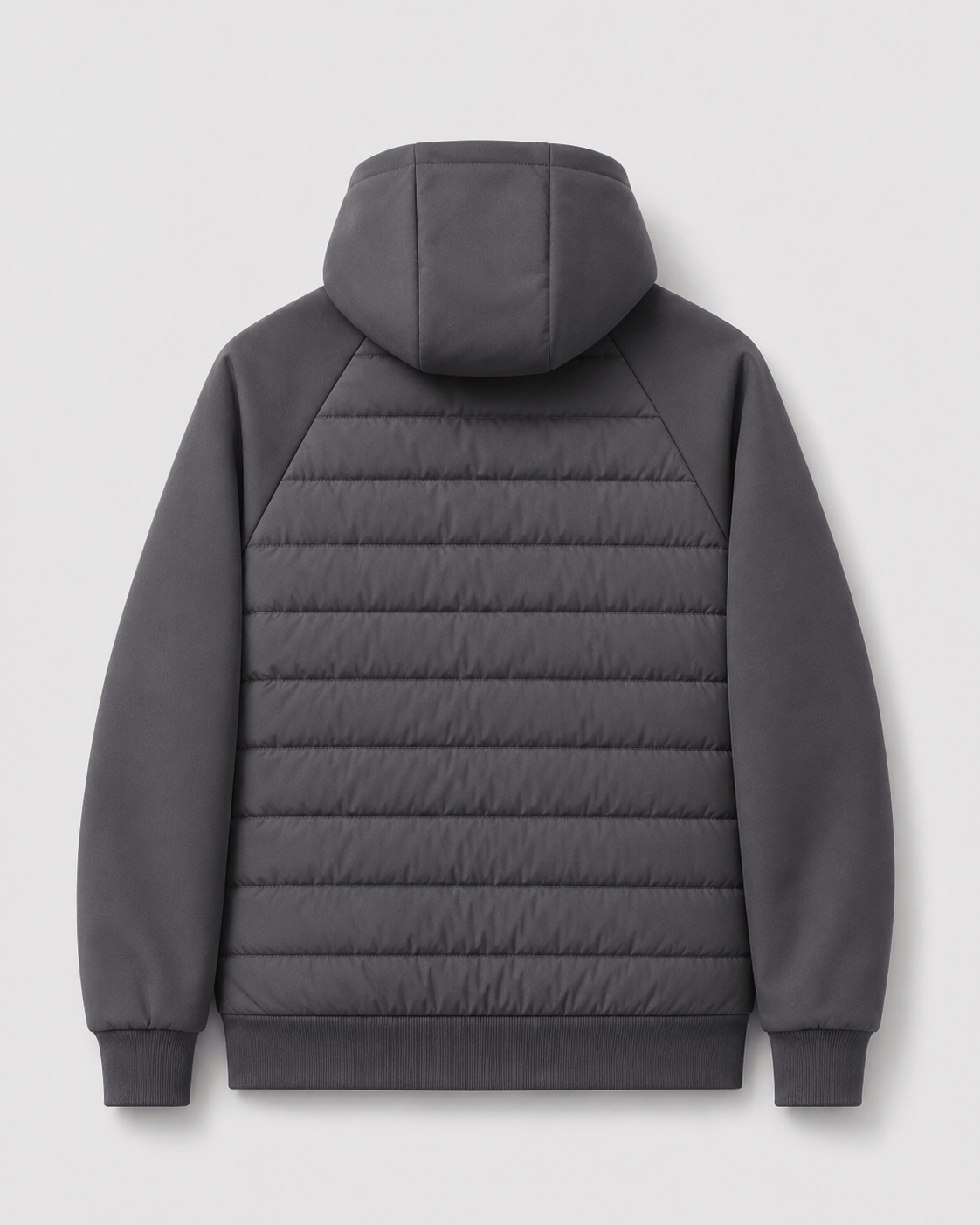 Men's Quilted Jacket | Hood & Zip Pockets
