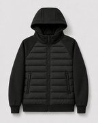 Men's Quilted Jacket | Hood & Zip Pockets