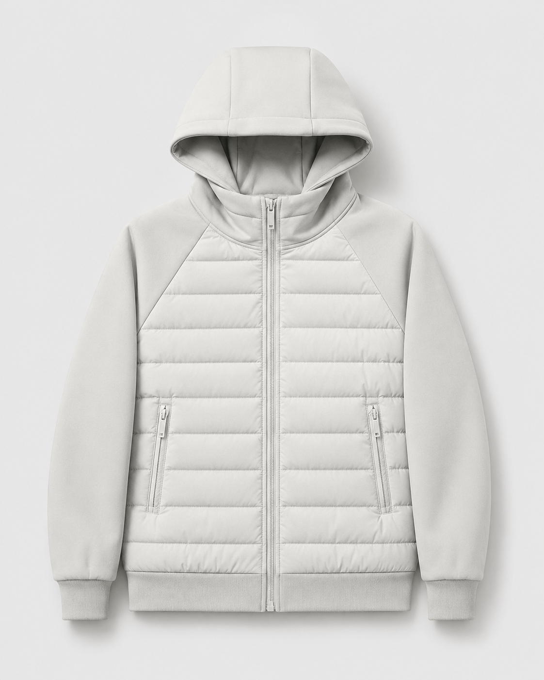 Men's Quilted Jacket | Hood & Zip Pockets