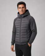 Men's Quilted Jacket | Hood & Zip Pockets
