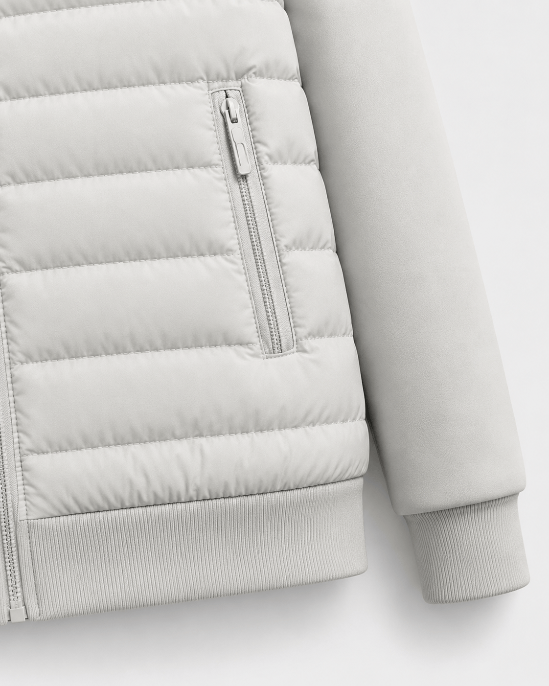 Men's Quilted Jacket | Hood & Zip Pockets