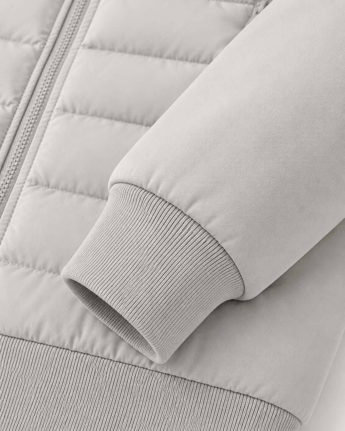 Men's Quilted Jacket | Hood & Zip Pockets