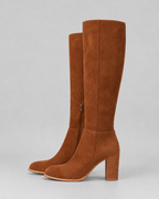 Women's Knee-High Boots | Block Heel and Side Zip