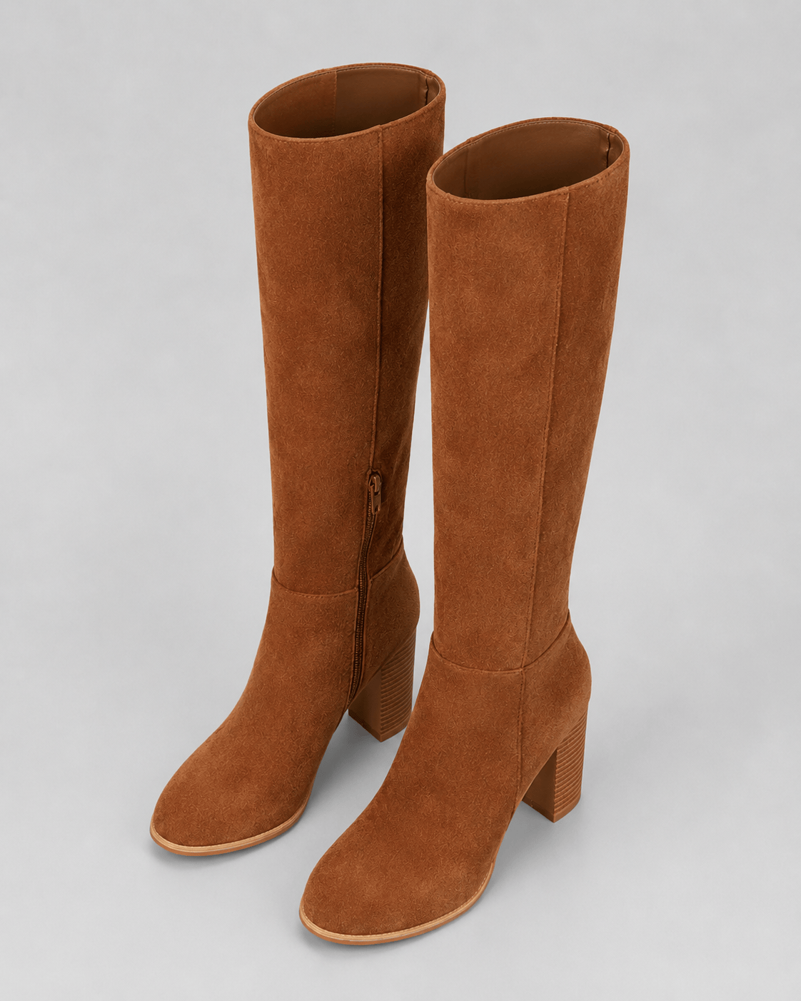 Women's Knee-High Boots | Block Heel and Side Zip