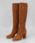 Women's Knee-High Boots | Block Heel and Side Zip