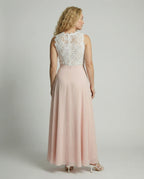 Women's Wedding Guest Dress Maxi | Guipure Lace Bodice & Flowing Skirt