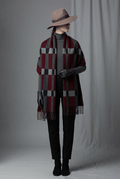 Smooth Finish Winter Scarf | Check Pattern