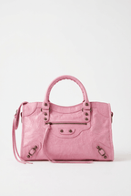 Women's Studded Handbag | Woven Top Handles