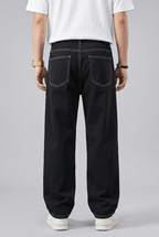 Men's Baggy Jeans | Contrast Stitch & Wide Leg