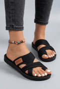 Women's Sandals | Crossover Mesh Straps & Cushioned Sole