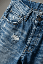 Women's Low-Rise Wide Leg Jeans | Distressed & Frayed Hem