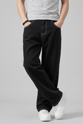 Men's Baggy Jeans | Contrast Stitch & Wide Leg
