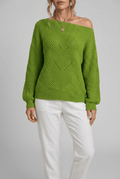 Women's Off Shoulder Knitted Jumper