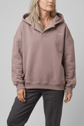 Women's Hooded Jumper | Ribbed Cuffs & Logo Print