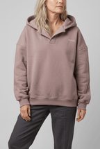 Women's Hooded Jumper | Ribbed Cuffs & Logo Print