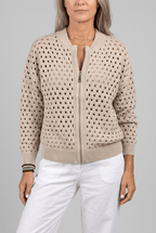Women's Cardigan | Full Zip and Ribbed Cuffs