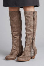 Women's Knee High Boots | Side Zip & Insert