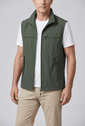 Men's Gilet | Zip Pockets & Stand Collar