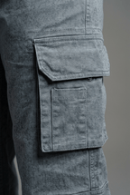 Women's Wide Leg Cargo Trousers | High Waist & Flap Pockets
