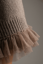 Women's Ribbed Jumper Dress | Oversized Turtleneck