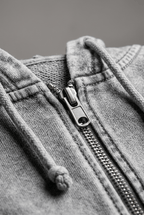 Women's Full Zip Washed Hoodie | Drawstring Hood