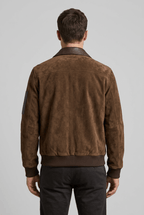 Men's Bomber Jacket | Contrast Panel Pockets