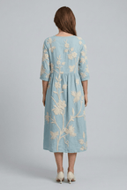 Women's Wedding Guest Dress Midi | Gathered Waist & A-Line Skirt