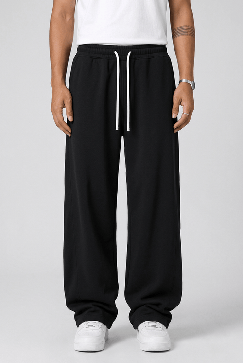 Men's Wide Leg Jogger Pants | Drawstring Waist