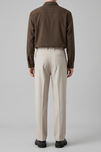 Men's Tailored Pleated Trousers | Straight Leg