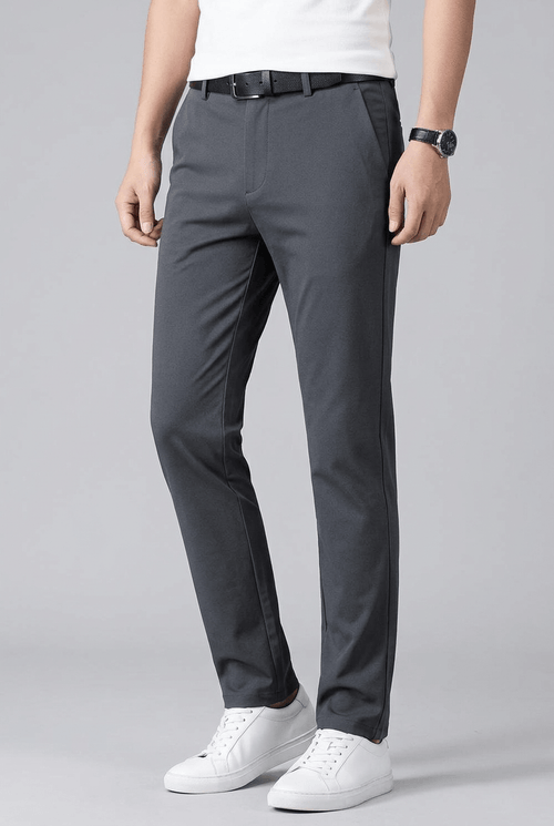 Men's Slim Fit Tailored Trousers | Straight Leg