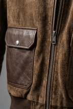 Men's Bomber Jacket | Contrast Panel Pockets