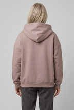 Women's Hooded Jumper | Ribbed Cuffs & Logo Print