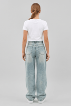 Women's Baggy Wide Leg Jeans | High Waist & Belt Loops