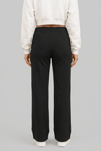 Women's Wide Leg Trousers | High Waisted & Button Front