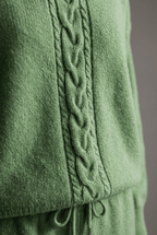 Women's Knitted Loungewear Set | Cable Knit Jumper