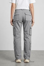 Women's Wide Leg Cargo Trousers | High Waist & Flap Pockets